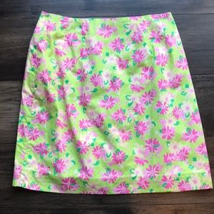 Lilly Pulitzer Rhino Floral Skirt Sz 10